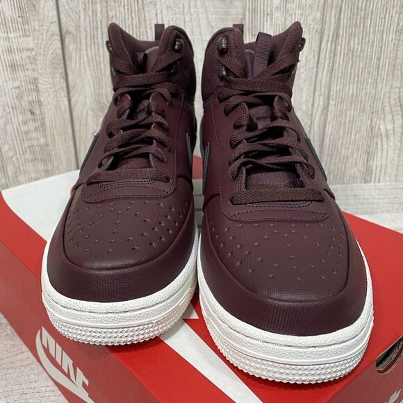 NIKE Court Vision MID Winterized Men Sz 9 Burgundy Crush/Plum Eclipse DR7882-600